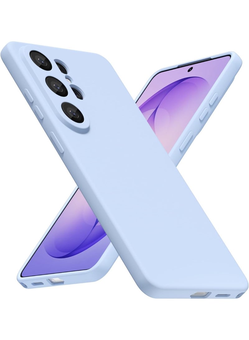 حومة جراب هاتف سامسونج جالاكسي S26 ألترا، مصنوع من السيليكون السائل الناعم والمطاط الهلامي، بتصميم أنيق وبسيط، مع غطاء لحماية الكاميرا. - Image 1